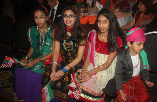 Indian-American children in costume